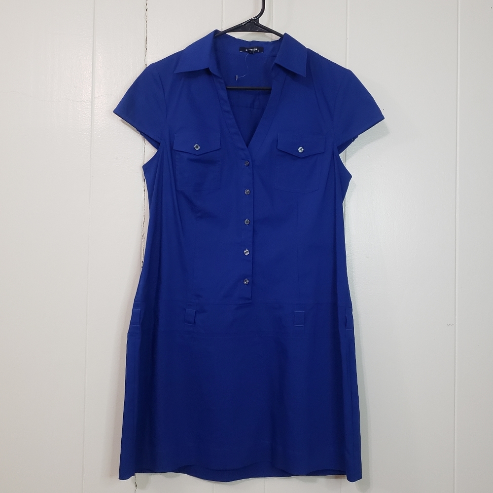 Express Blue Shirt Dress Size M NWT